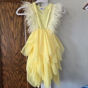 Lola + The Boys Sunny Feathered Costume Dress